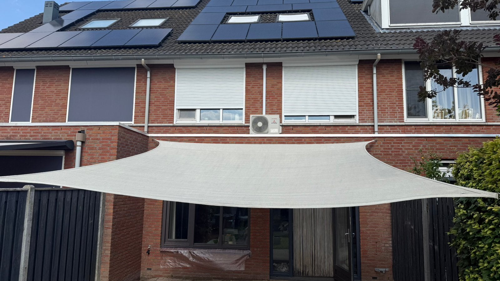 Schaduwdoek Nesling 5x4m, Ophalen, Gebruikt