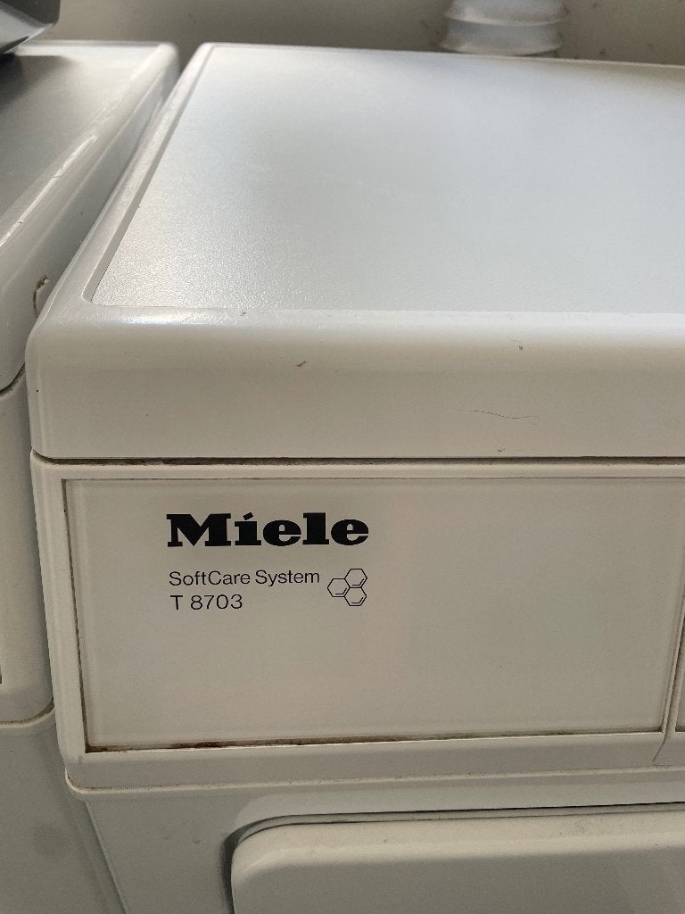 Miele  Softcare system T8703 wasdroger, Witgoed en Apparatuur, Wasdrogers, Ophalen, Gebruikt, 10 kg of meer, Luchtafvoer