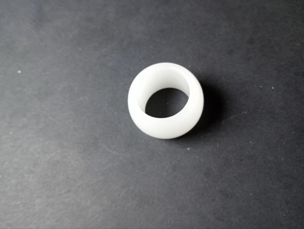 Chinese Nefriet Jade Duim Ring 22mm, Sieraden, Tassen en Uiterlijk, Ringen, 20 of groter, Wit, Nieuw, Ophalen of Verzenden