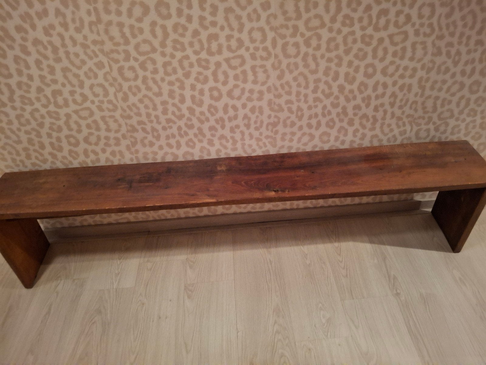 Leuk houten bankje, Ophalen