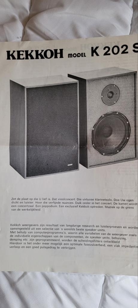 Kekkoh Boxen K 202 S - Prima geluid, beschadigde kasten