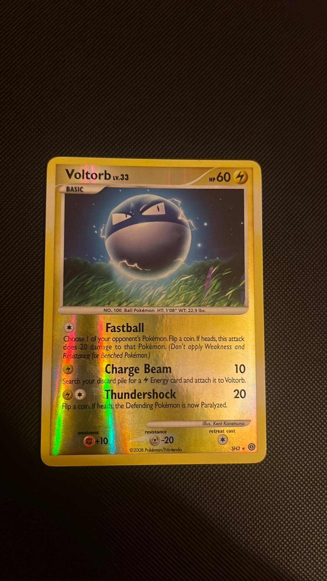 Pokemon kaart Voltorb #SH3, Ophalen of Verzenden, Zo goed als nieuw, Losse kaart
