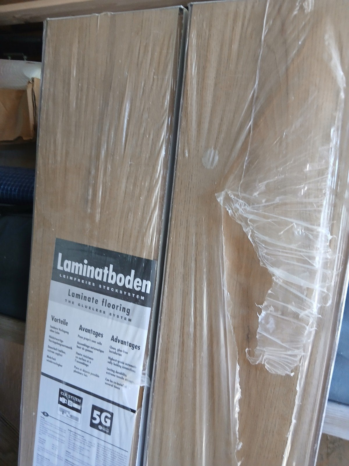 2 pakken NIEUW Laminaat . 4,8m2 Laminatboden, Ophalen