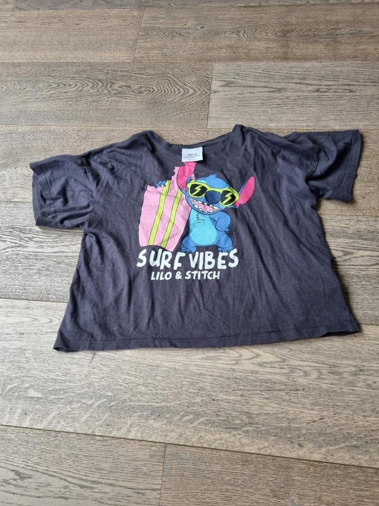 Stitch T-shirt maat 146-152, Disney, Gebruikt, Meisje, Ophalen of Verzenden