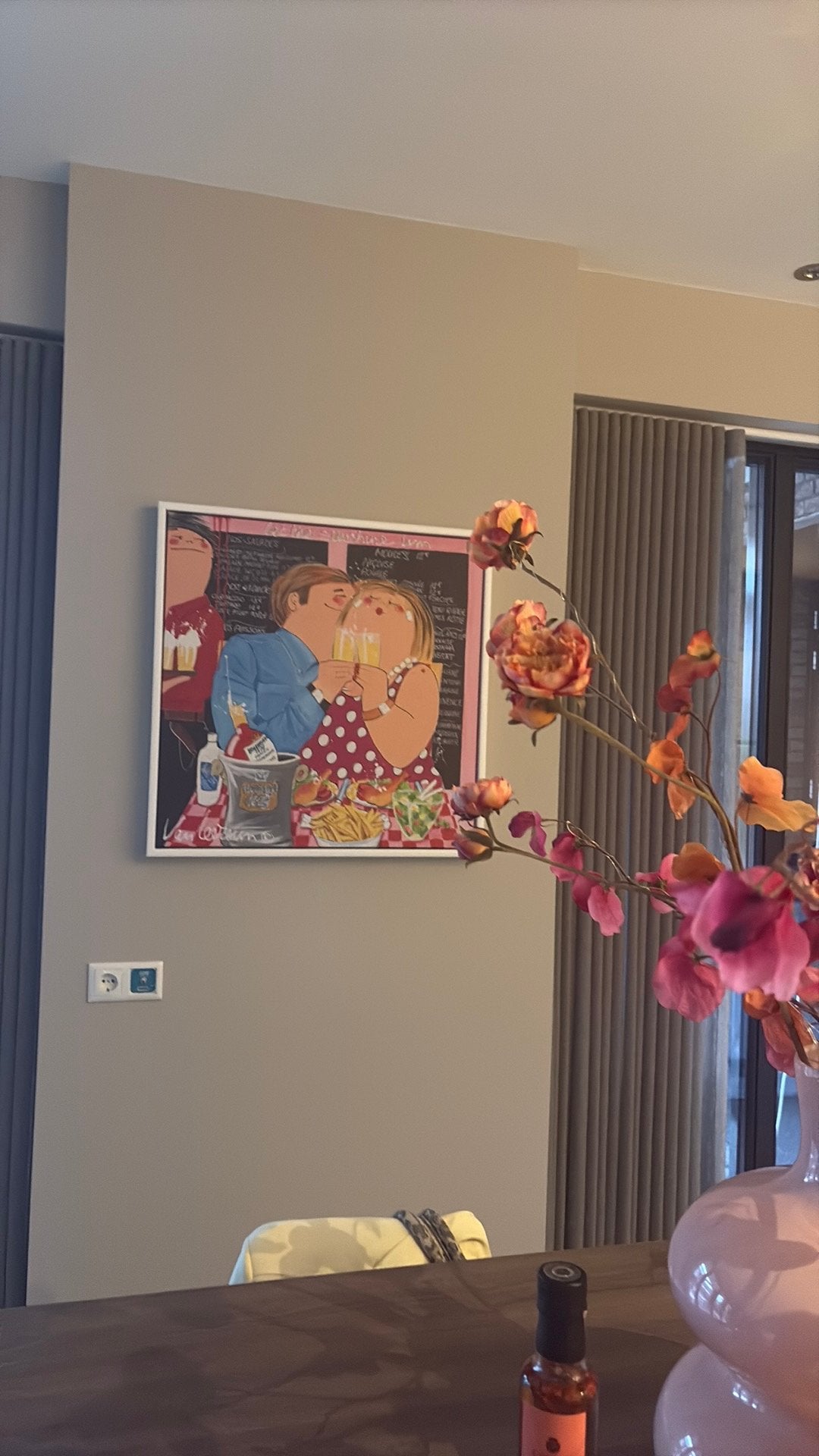 Canvas Schilderij dikke dames vierkant, Ophalen, Nieuw, Schilderij, 75 tot 100 cm