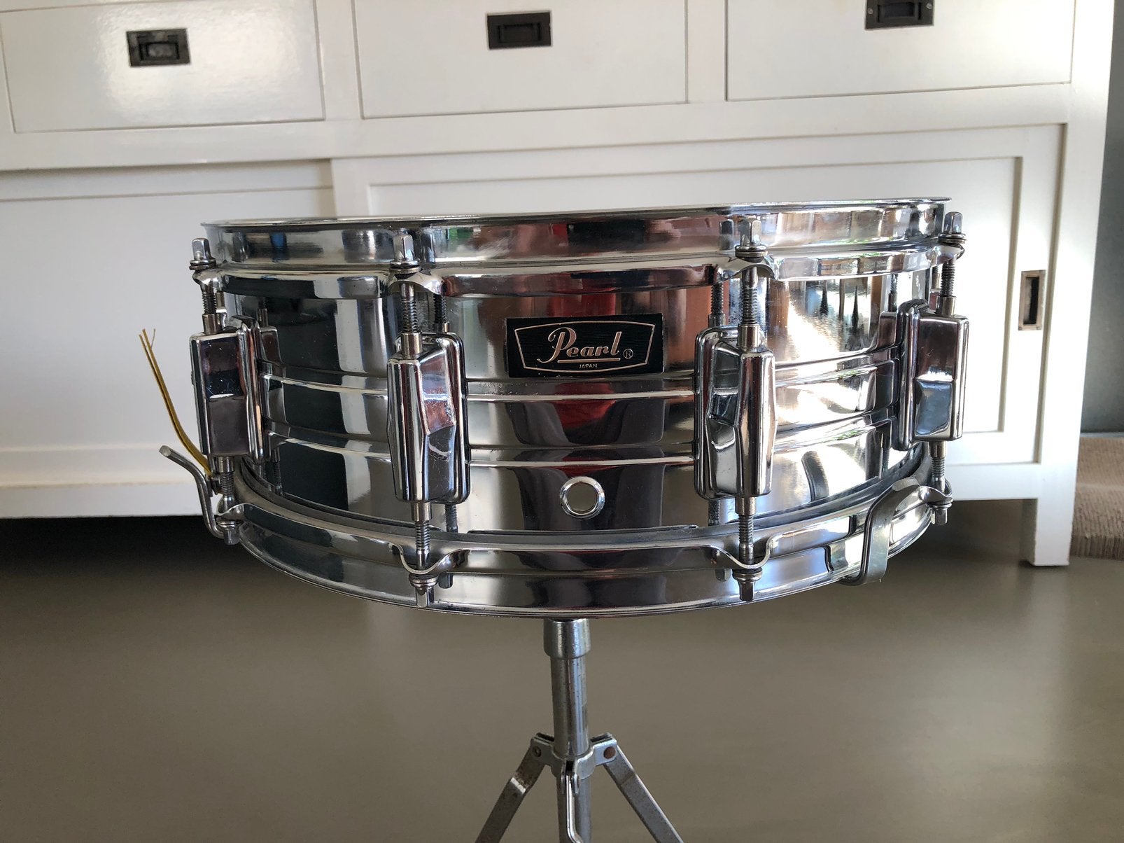 Pearl D4514 snare 14” x 5”/ 10 lugs - 70-ties, Ophalen of Verzenden, Gebruikt, Drums of Percussie