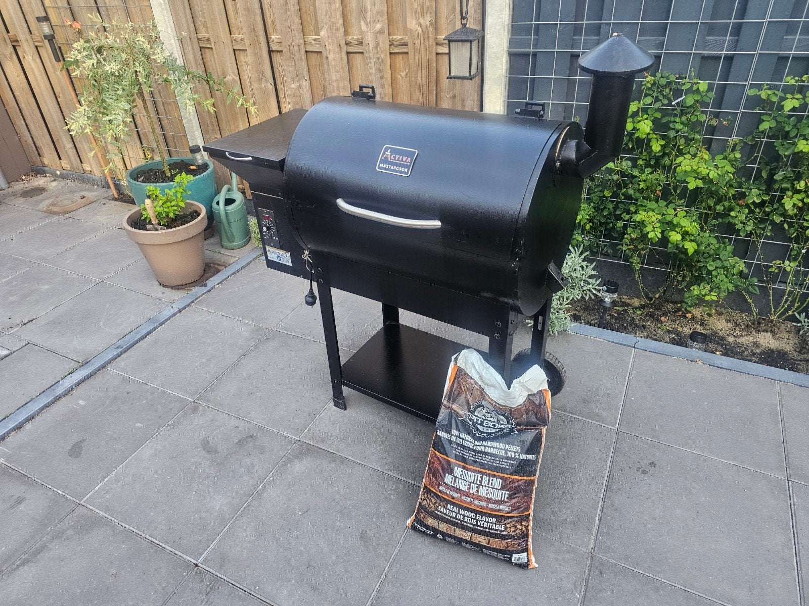 pellet bbq, Ophalen