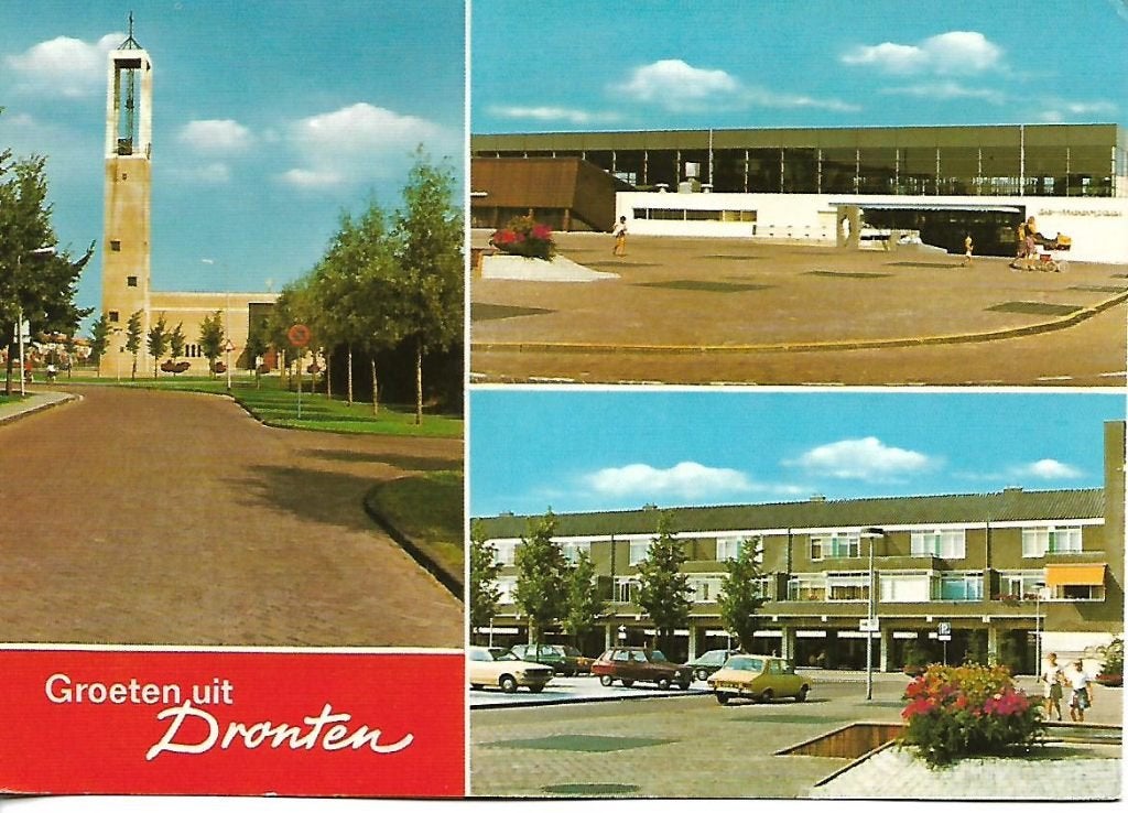Dronten- -3-luik., Verzenden, 1980 tot heden, Gelopen, Flevoland