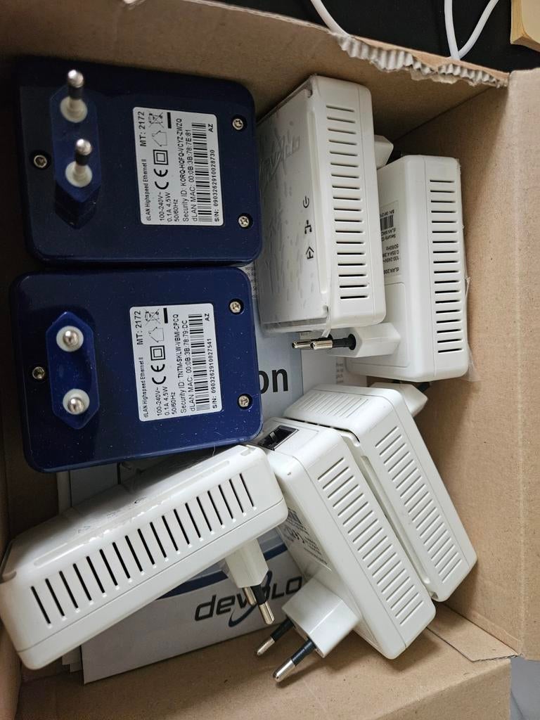 7x Devolo dLAN 200 AVmini Powerline Adapters, Computers en Software, Powerlines, Ophalen of Verzenden, Gebruikt, Devolo