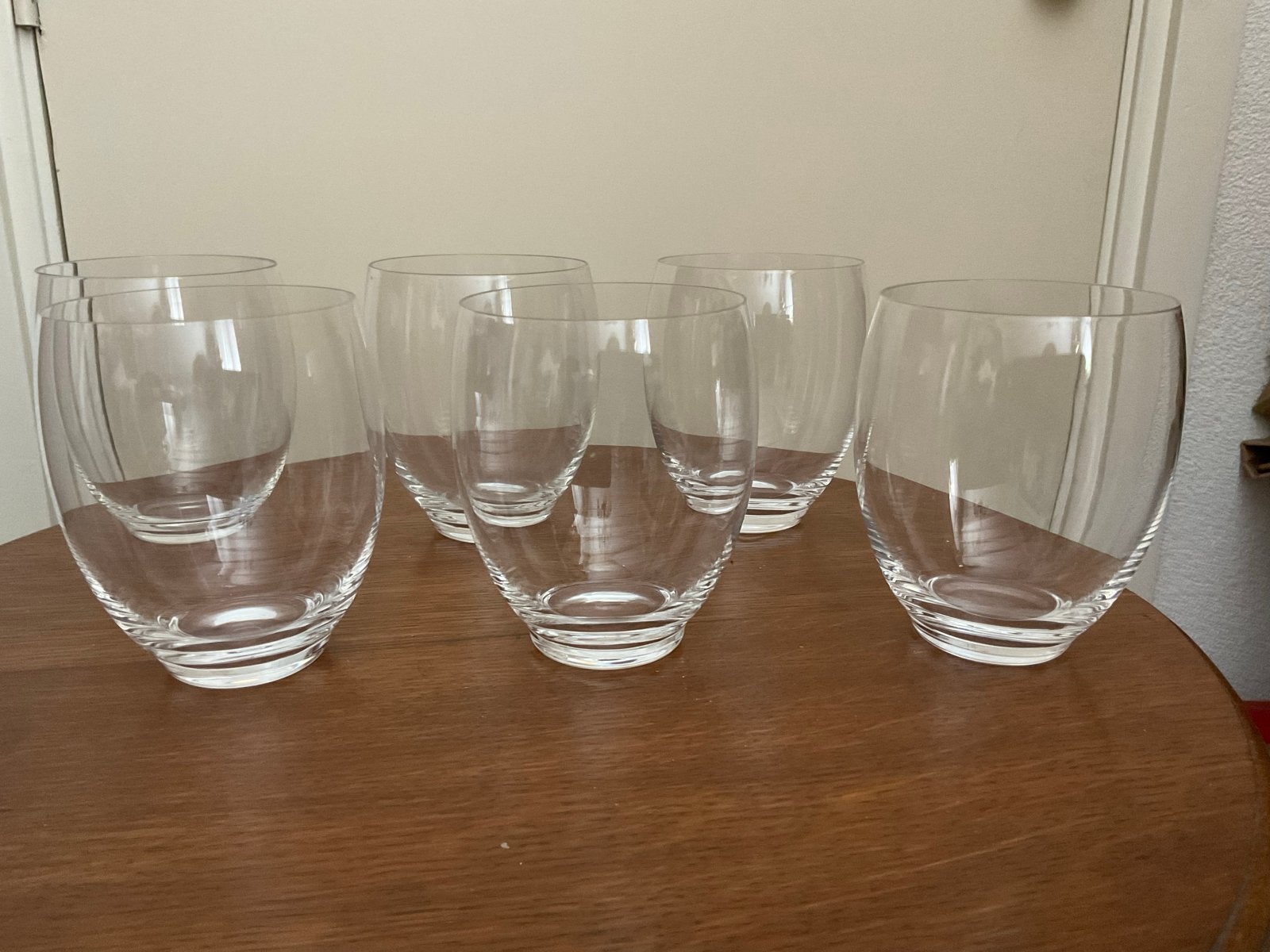 6 Kristallen Waterglazen Condor/Gilde Andries Copier Leerdam, Ophalen of Verzenden