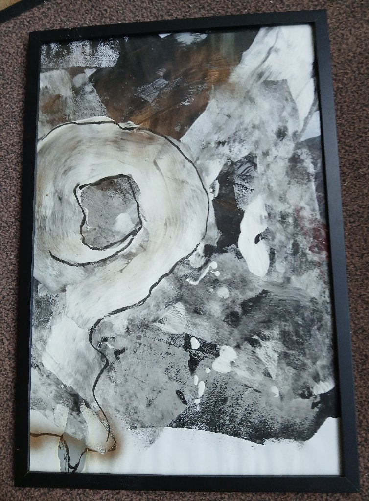 Schilderij Goud/ relief (CVK-98), Antiek en Kunst, Kunst | Schilderijen | Abstract, Ophalen