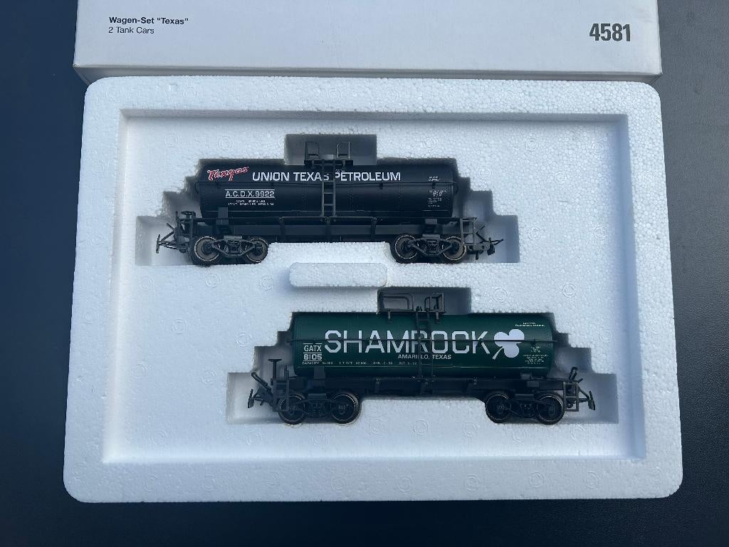 Marklin H0 4581 OVP 2 delige ketelwagen set Texas., Wisselstroom, Ophalen of Verzenden, Märklin, Nieuw