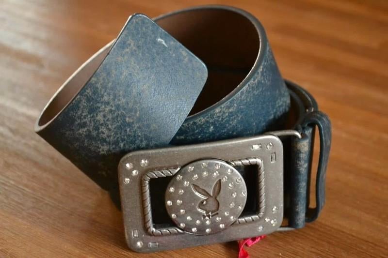<3 echt lederen riem van playboy <3, Verzenden, Zo goed als nieuw, Zwart, 100 cm of meer