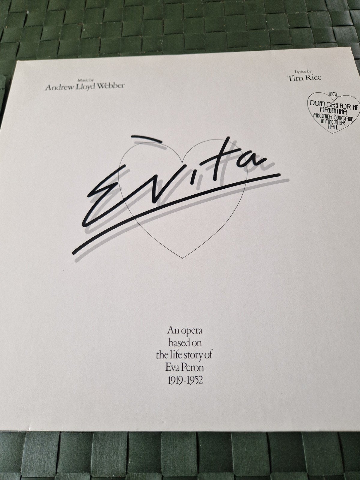 Andrew Lloyd Webber & Tim Rice - Evita (Originele Cast), Gebruikt, Ophalen of Verzenden, 1970 - 1979, 12 inch