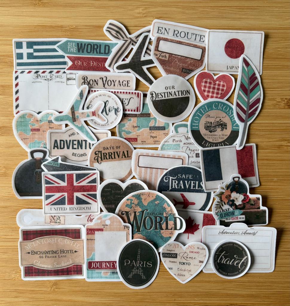 Travel, reizen, vakantie stickers, Verzenden, Nieuw, Meerdere stickers