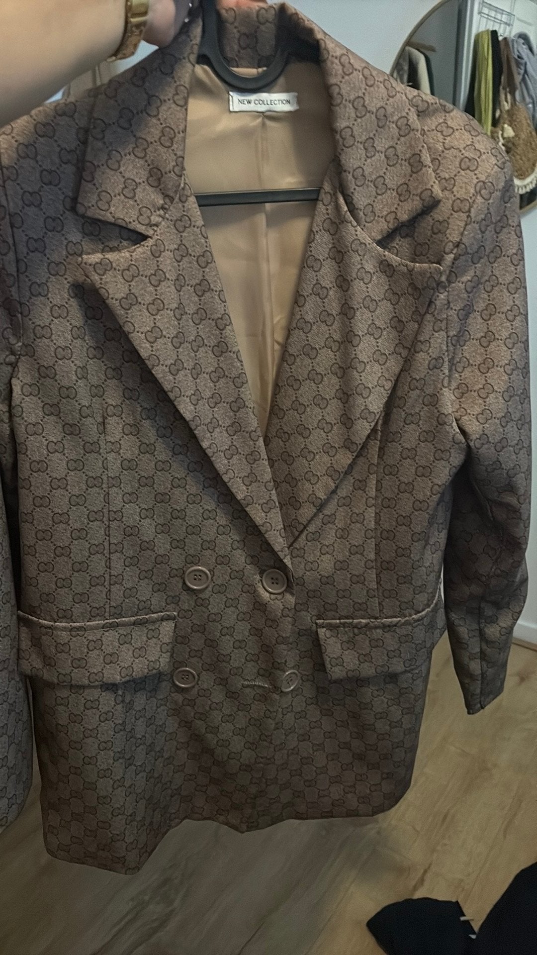 Blazer, Kleding | Dames, Jasjes, Kostuums en Pakken, Kostuum of Pak, Bruin, Maat 42/44 (L), Nieuw