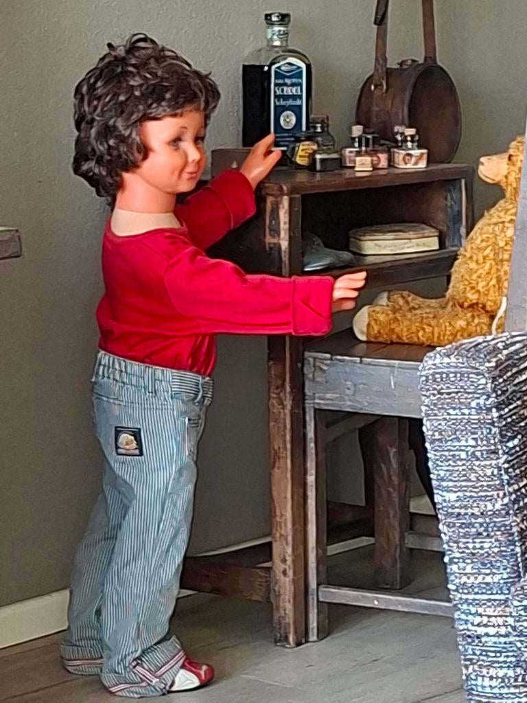 Lissi Bätz (90 cm) grote pop jaren 70/80 met kleding, Ophalen of Verzenden, Zo goed als nieuw, Pop