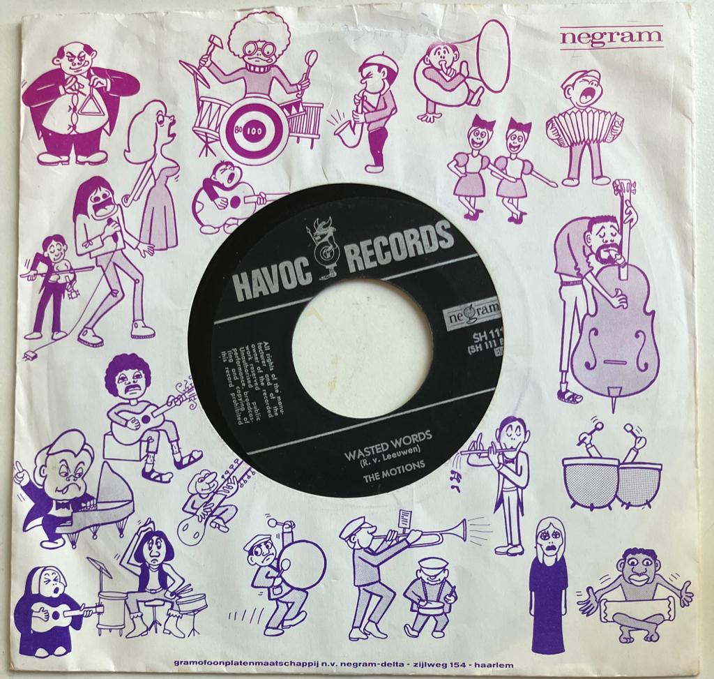 DB21B Motions Wasted words/ Ifollow the sun HOL68 €3, Gebruikt, 7 inch, Single, Ophalen of Verzenden
