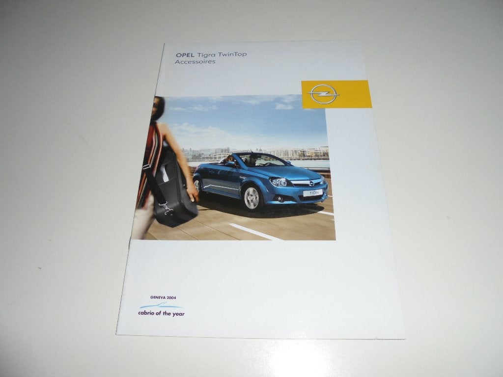 brochure Opel Tigra accessoires  2005, Ophalen of Verzenden, Nieuw, Opel