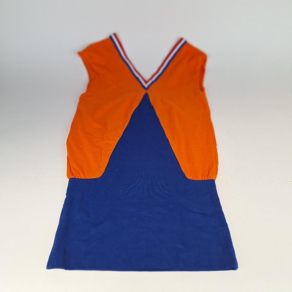 Oranje Bavaria jurk, voetbal, one size, Maat 38/40 (M), Zo goed als nieuw, Kleding, Oranje of Koningsdag