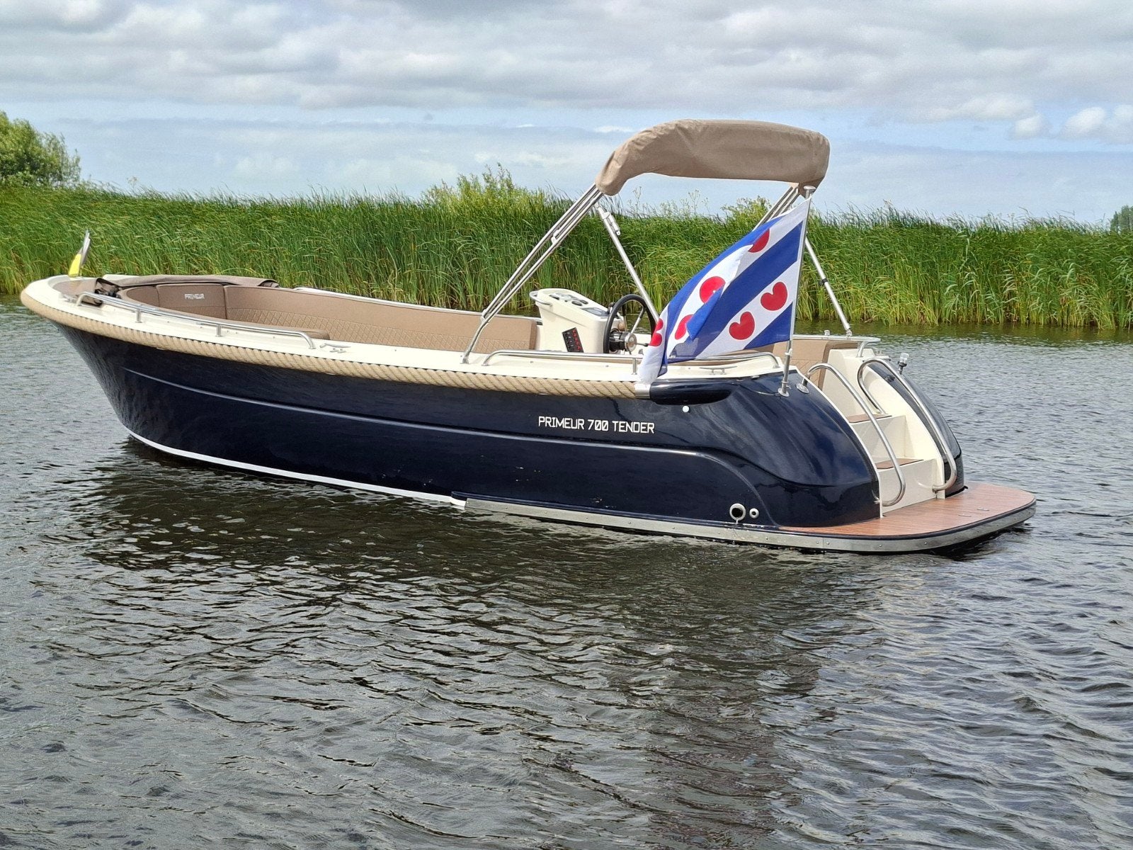 Prachtige Primeur 700 Tender - 42 pk diesel - full options, Watersport en Boten, Ophalen, Tender, Diesel, Primeur