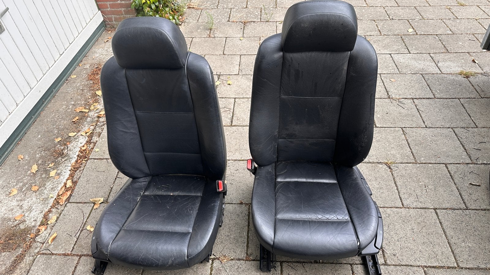 BMW E46 Touring/Sedan Zwart Leder voorstoelen, Ophalen, Gebruikt, BMW