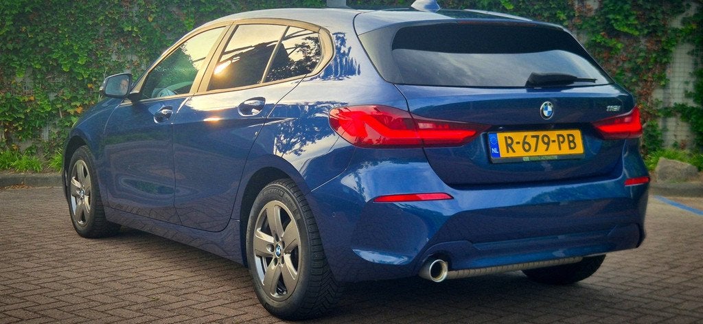 BMW 1-serie 118i Business Edition | Cam | Stoelverw. | Cruis, Gebruikt, Blauw, Origineel Nederlands, Bedrijf