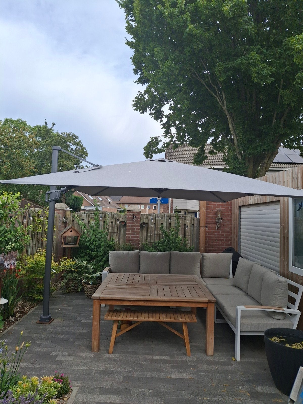 Grote zweefparasol 3 x 4 meter, Ophalen, Zo goed als nieuw, Zweefparasol