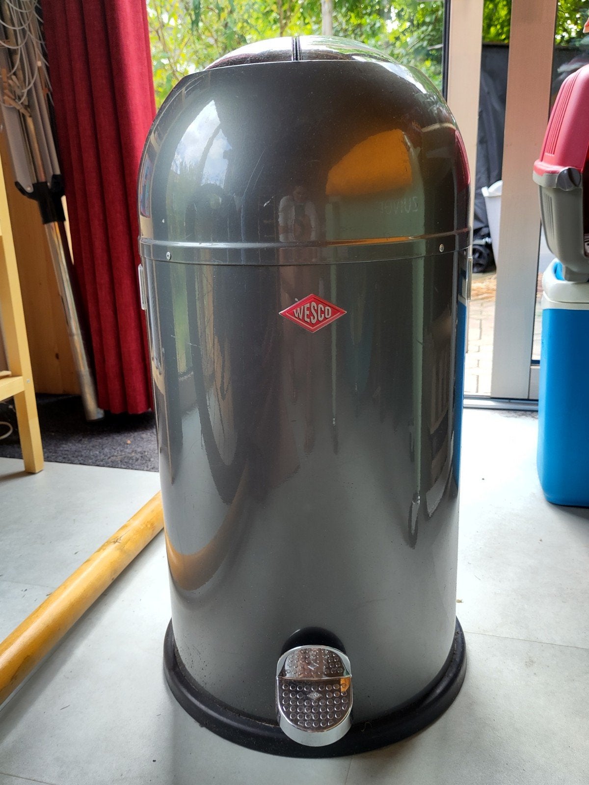 Wesco pedaalemmer kickmaster 33l, Ophalen, Gebruikt, Met pedaal, Metaal