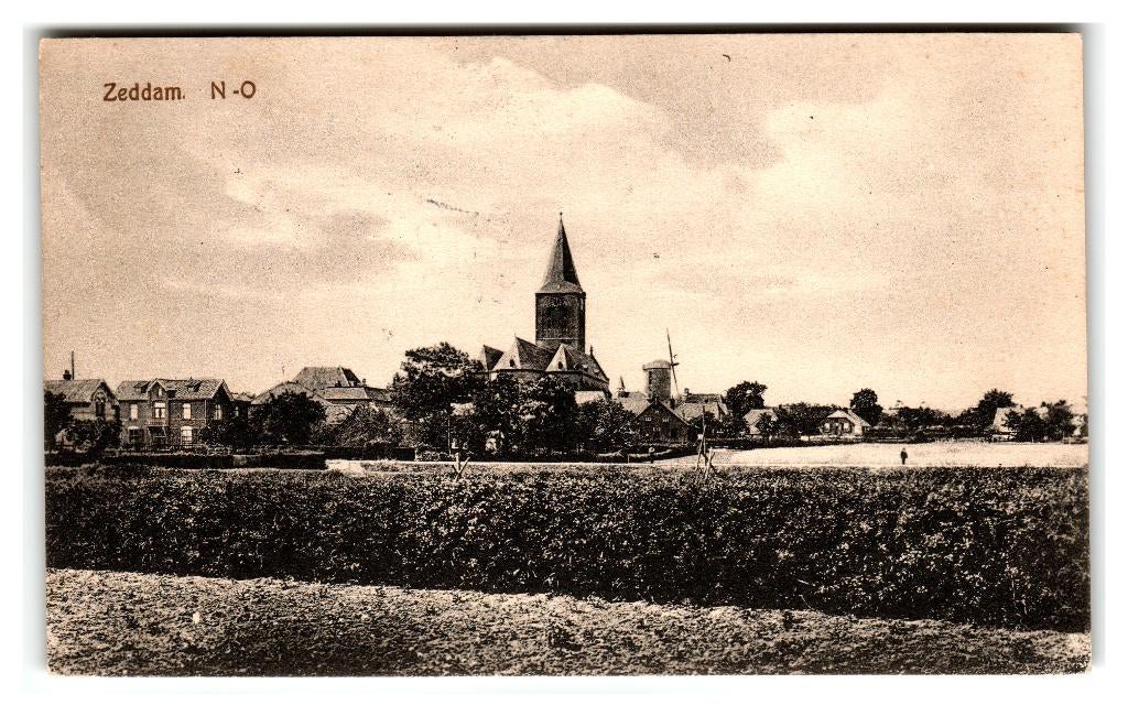 Zeddam, N-O, Verzenden, 1920 tot 1940, Gelopen, Gelderland