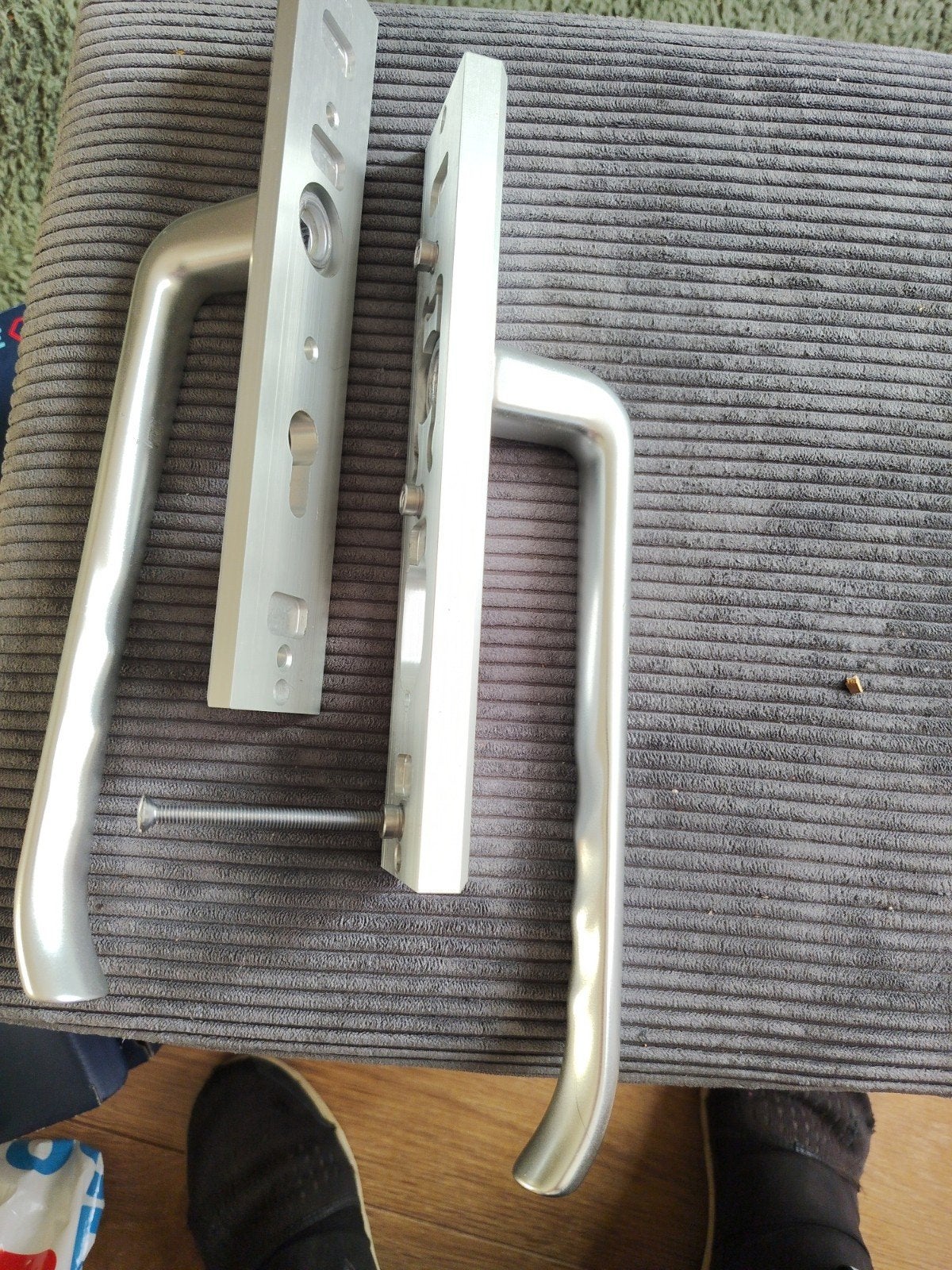 schuifdeuren beslag, Ophalen of Verzenden, Zo goed als nieuw, Chroom, Schuif of Grendel