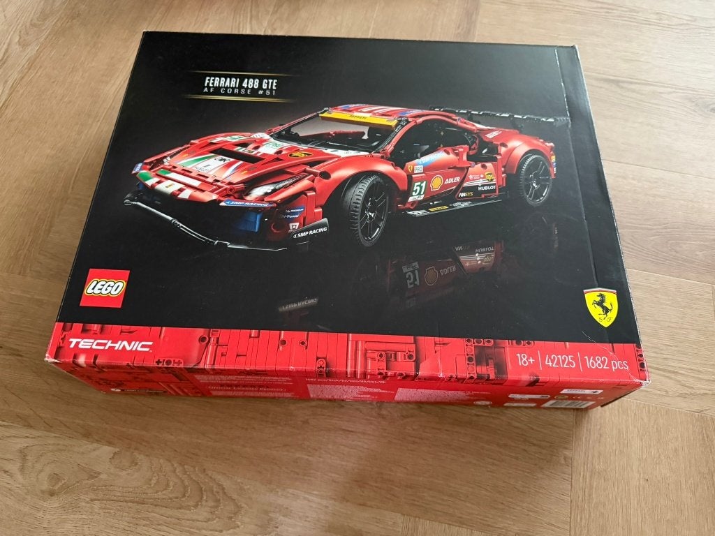 Lego 42125 Ferrari 488 GTE AF Corse, Kinderen en Baby's, Ophalen of Verzenden, Gebruikt