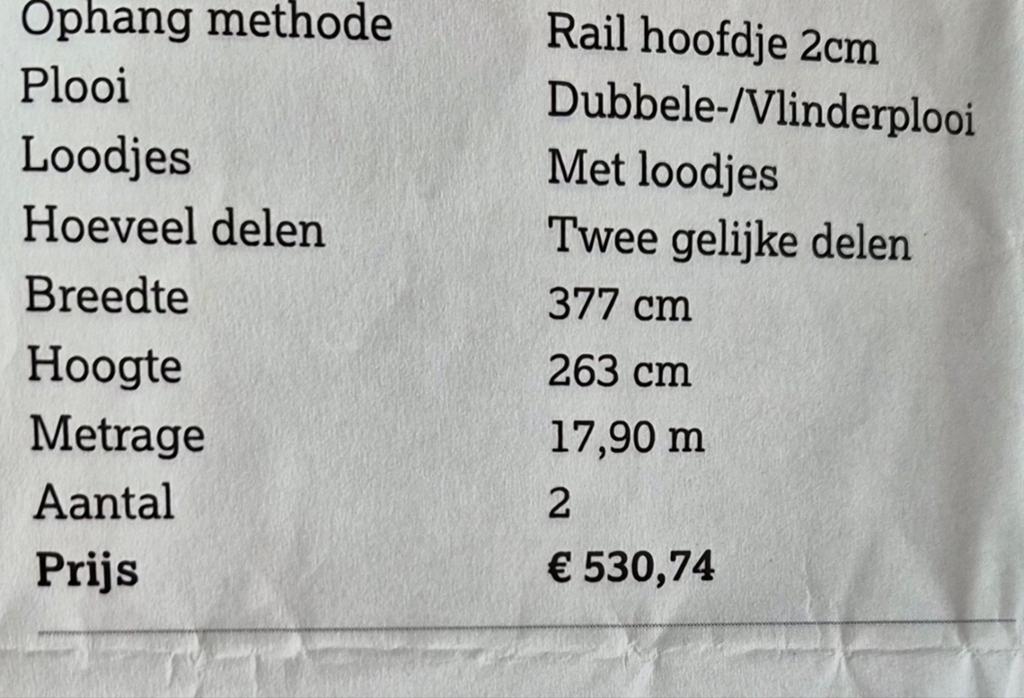 Zo goed als nieuwe inbetween vitrage woonkamer (4 delen), Ophalen of Verzenden, Zo goed als nieuw