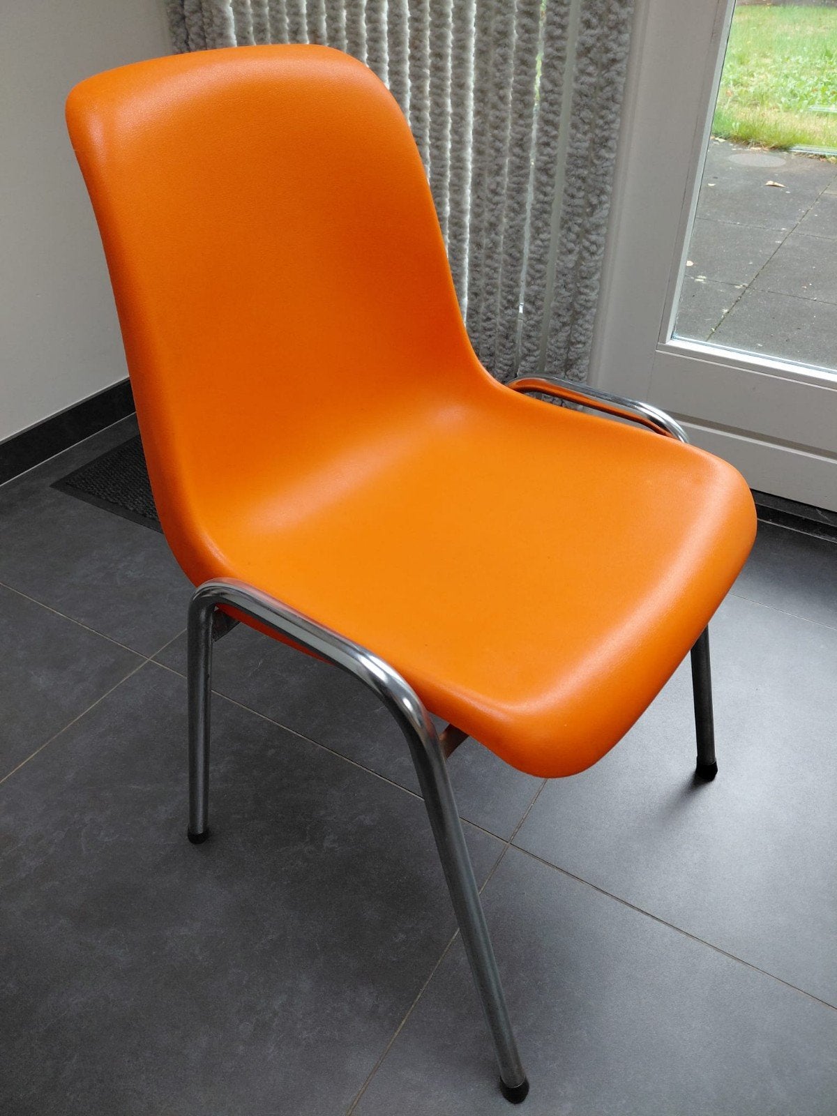 15 stapelstoelen, Huis en Inrichting, Stoelen, Ophalen, Gebruikt, Overige kleuren, Metaal