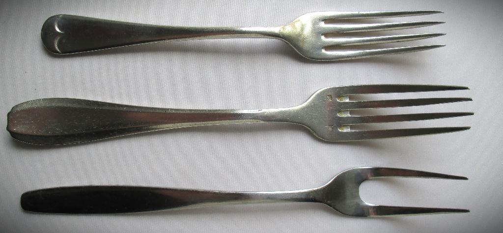 Zilver kleur Vorken antiek~S&B uit GB~Keltum Durfine, Antiek en Kunst, Antiek | Bestek, Ophalen of Verzenden