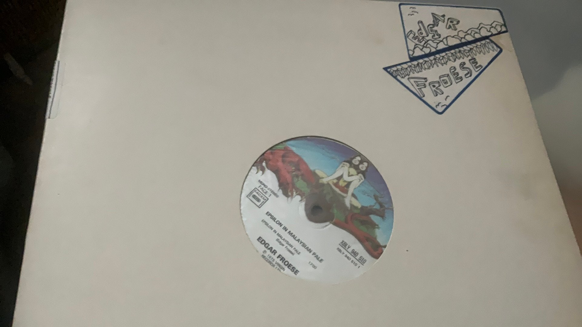 Edgar Froese. Epsilon in Malaysian Pale, Ophalen of Verzenden, Zo goed als nieuw, 12 inch