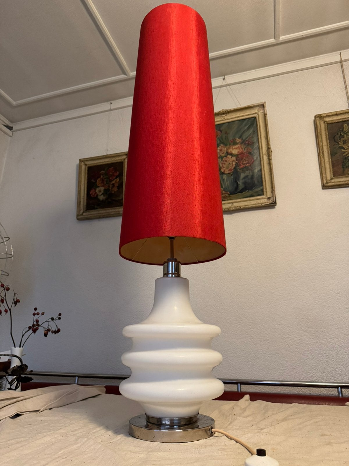 Vloerlamp,fifties,sixties,Mid-Century,POP,vintage, Gebruikt, Glas, 150 tot 200 cm, Fifties,sixties,Mid-Century,POP