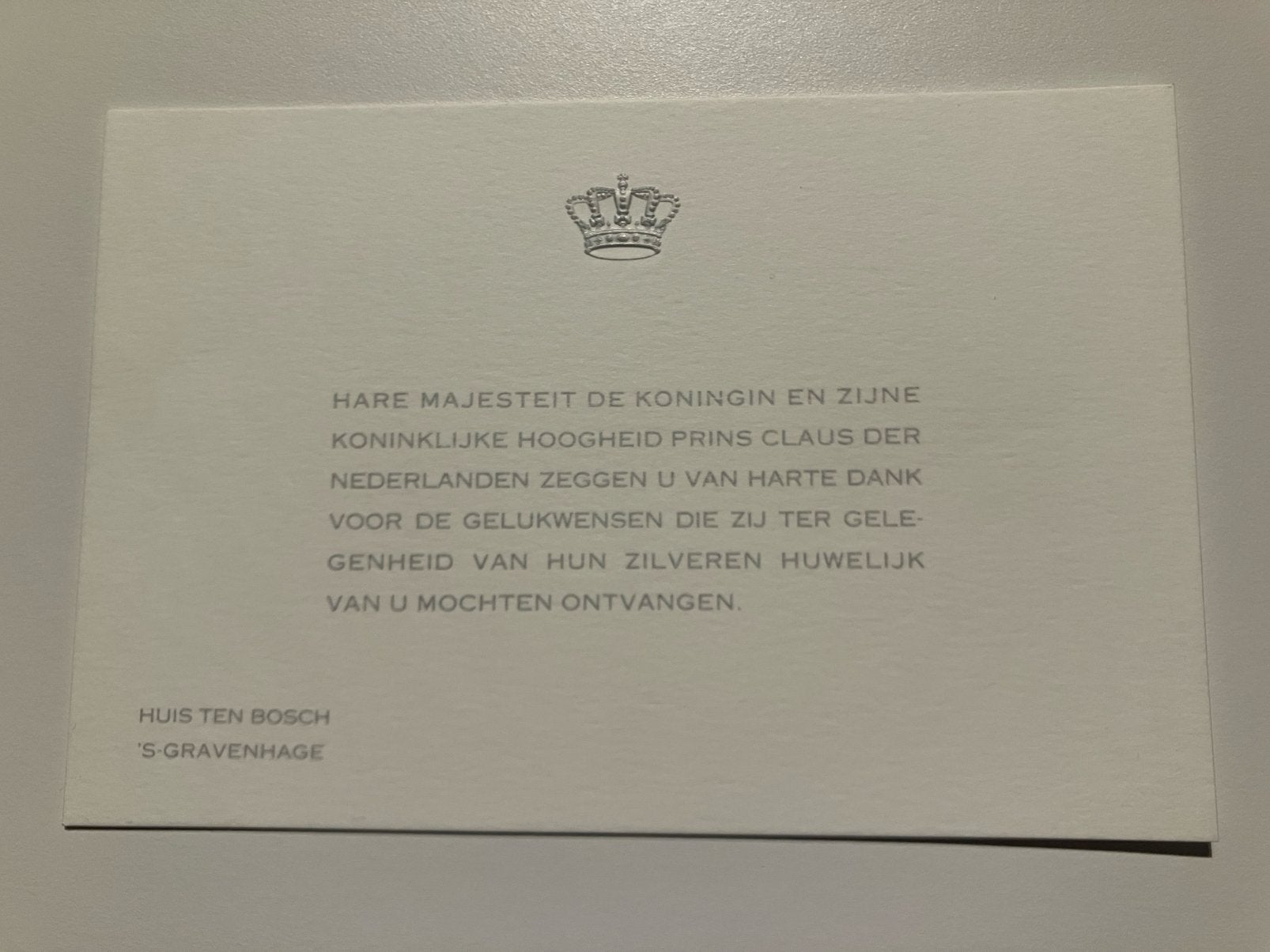 Zilveren huwelijk Beatrix en Claus 1991, Verzamelen, Ophalen of Verzenden, Zo goed als nieuw