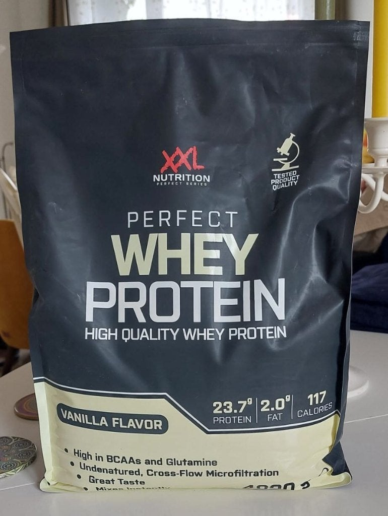 XXL Nutrition - Perfect Whey Protein - Vanilla - 4kg, Sport en Fitness, Gezondheidsproducten en Wellness, Zo goed als nieuw, Poeder of Drank