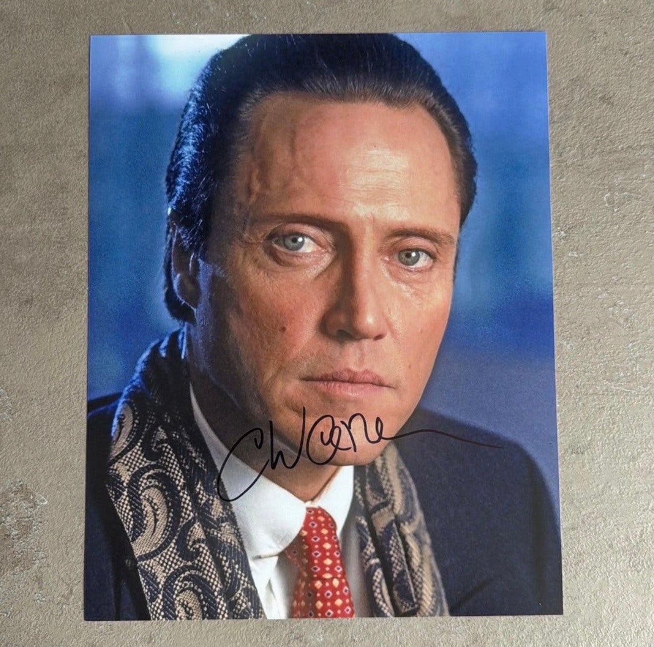Christopher Walken gesigneerde foto, Ophalen of Verzenden, 1980 tot heden, Zo goed als nieuw, Overige onderwerpen
