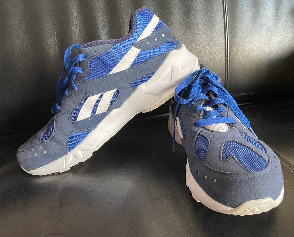 Reebok Hexalite Blue Sneaker Running Gympen Sportschoenen, Blauw, Ophalen of Verzenden, Sneakers of Gympen, Reebok