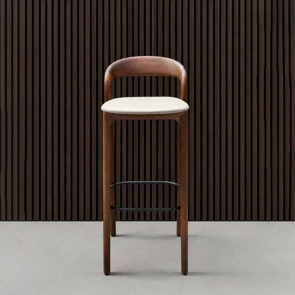 Artisan Neva Light 79 Bar Stool - Zenith Beige Leather Europ, Ophalen of Verzenden