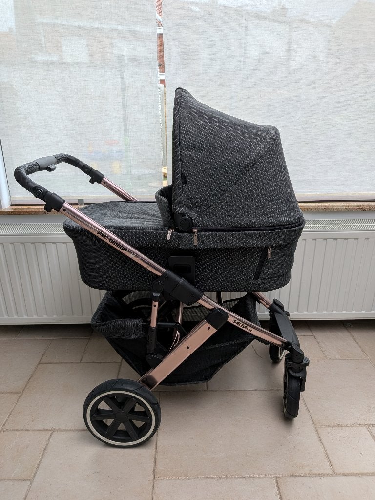 Kinderwagen ABC Design Salsa 4 Air (Classic Bubble), Combiwagen, Ophalen, Overige merken, Verstelbare duwstang