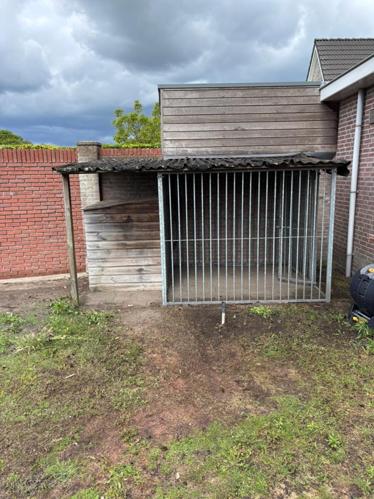 Hondenren en hok te koop, Dieren en Toebehoren, Hondenhokken, Ophalen, Gebruikt, 110 cm of meer, 100 cm of meer