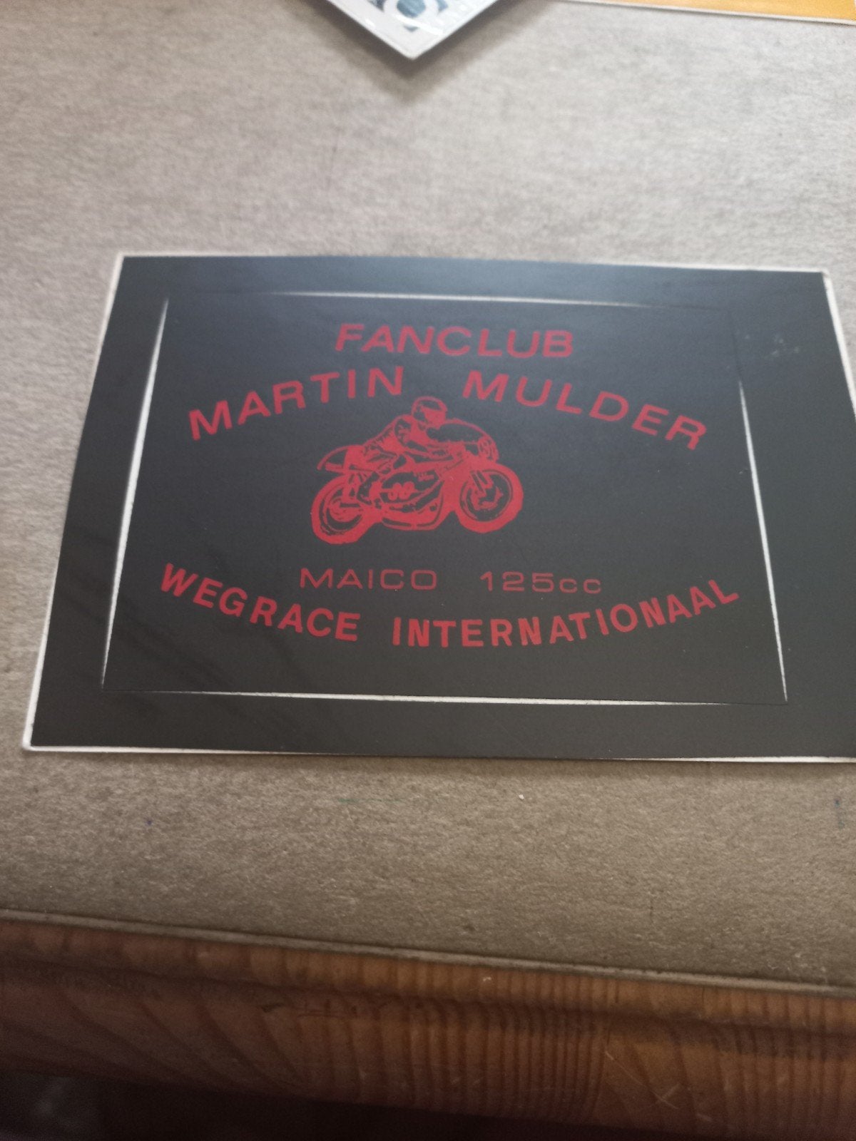 Fanclub Martin Mulder Maico 125cc Wegrace Internationaal, Verzamelen, Ophalen of Verzenden, Gebruikt