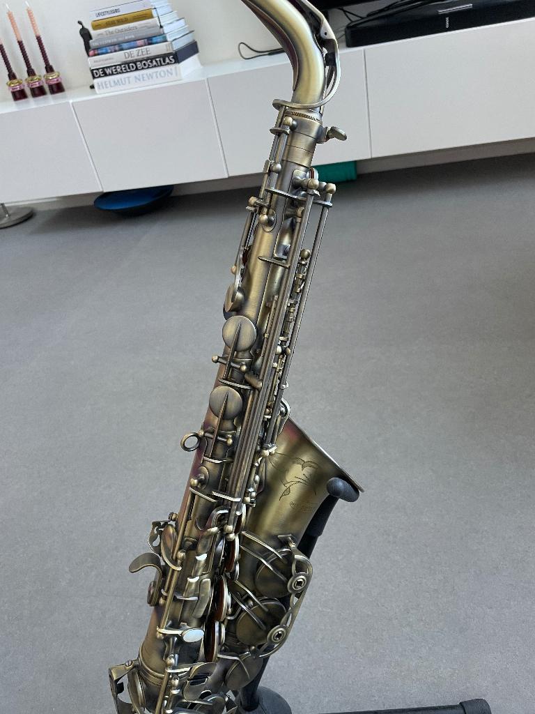 Alt saxofoon New Handcraft bronze vintage, Ophalen of Verzenden, Zo goed als nieuw, Alt, Met koffer
