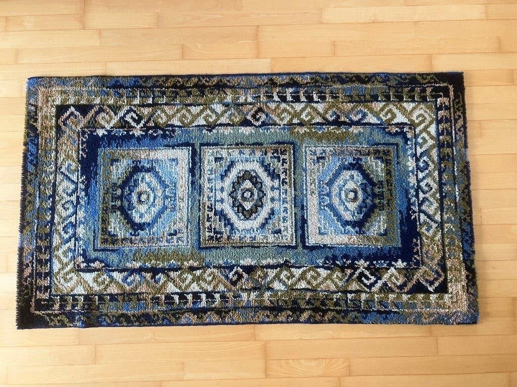 Ooster tapijt kleed Pakistan Lahore 90 cm x 165 cm, Ophalen, Gebruikt, 50 tot 100 cm, 150 tot 200 cm