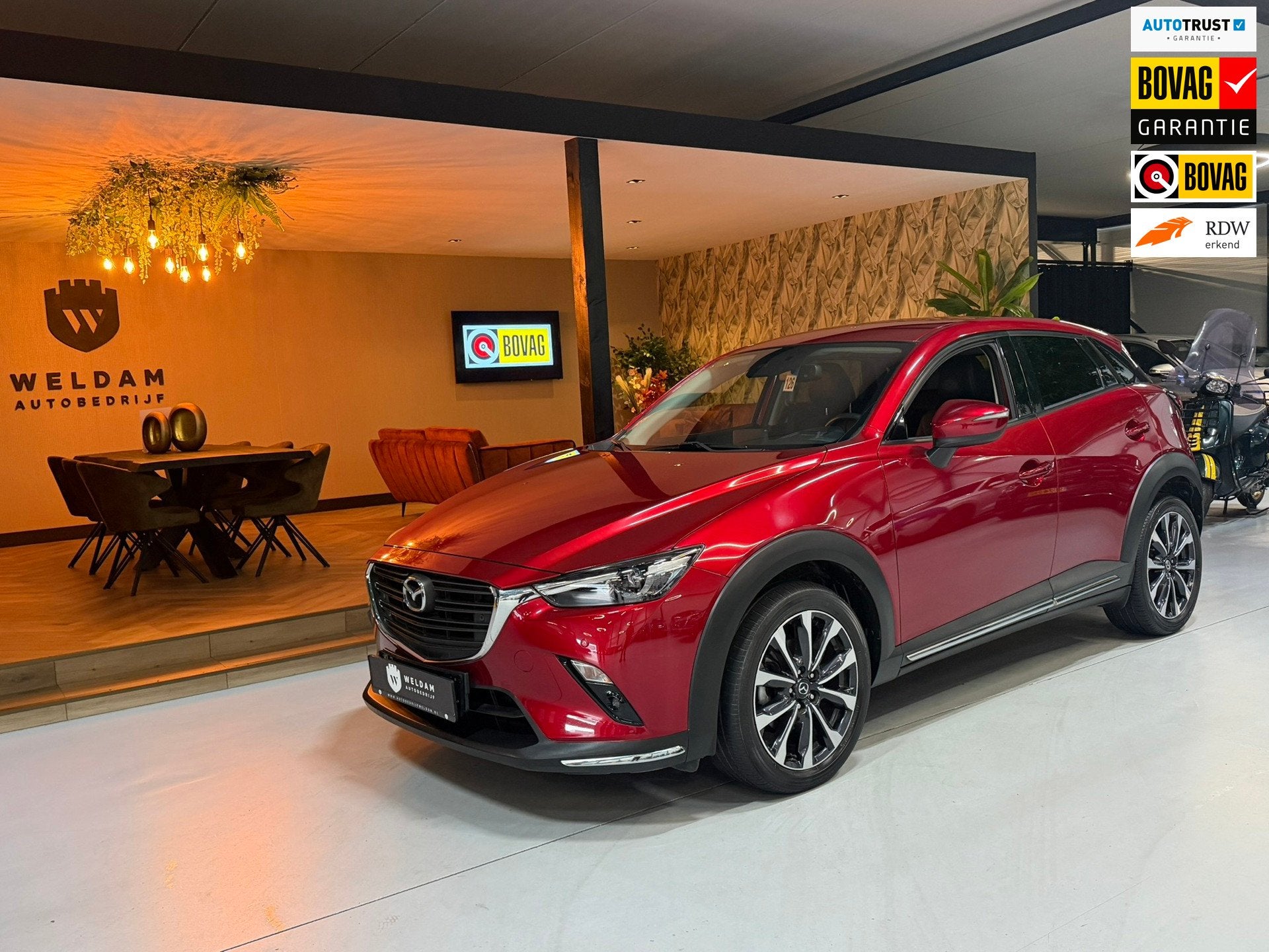 Mazda CX-3 2.0 SkyActiv-G 120 GT-M Garantie Automaat|Dealero, Auto's, 1998 cc, Gebruikt, 4 cilinders, Leder
