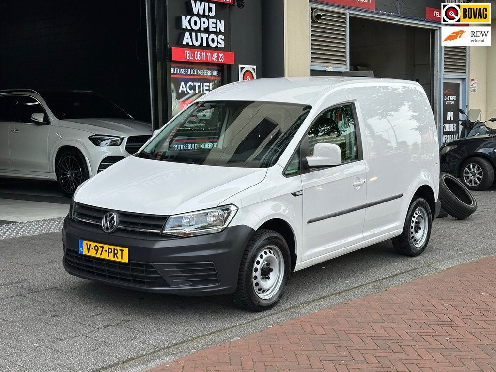 Volkswagen Caddy 1.0 TSI L1H1 BlueMotion Trendline Airco PDC, Auto's, Bestelauto's, Stof, Gebruikt, Euro 6, Volkswagen