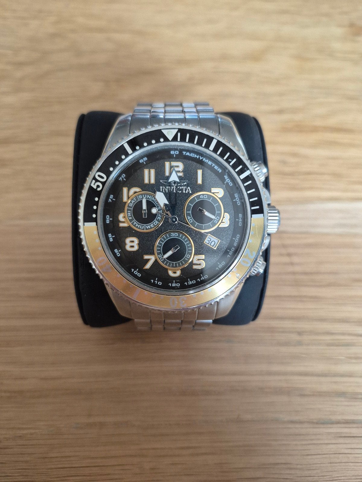 Invicta Pro Diver Herenhorloge - Zilverkl. met Goudaccent, Sieraden, Tassen en Uiterlijk, Horloges | Heren, Ophalen of Verzenden